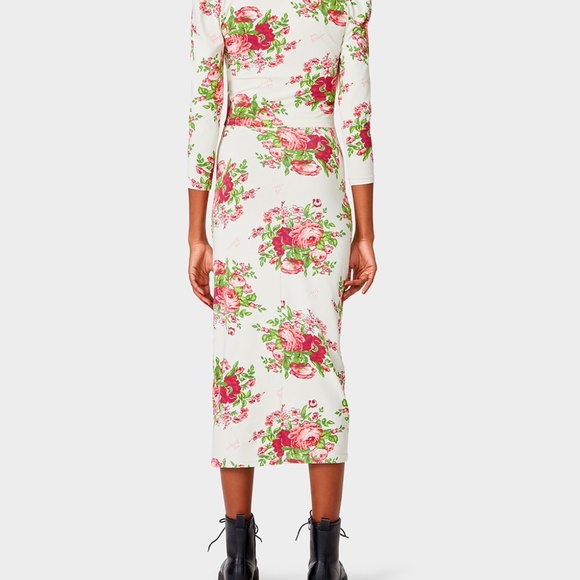 Betsey Johnson Vintage Like On-Off Shoulder Dress - Picture 8 of 8